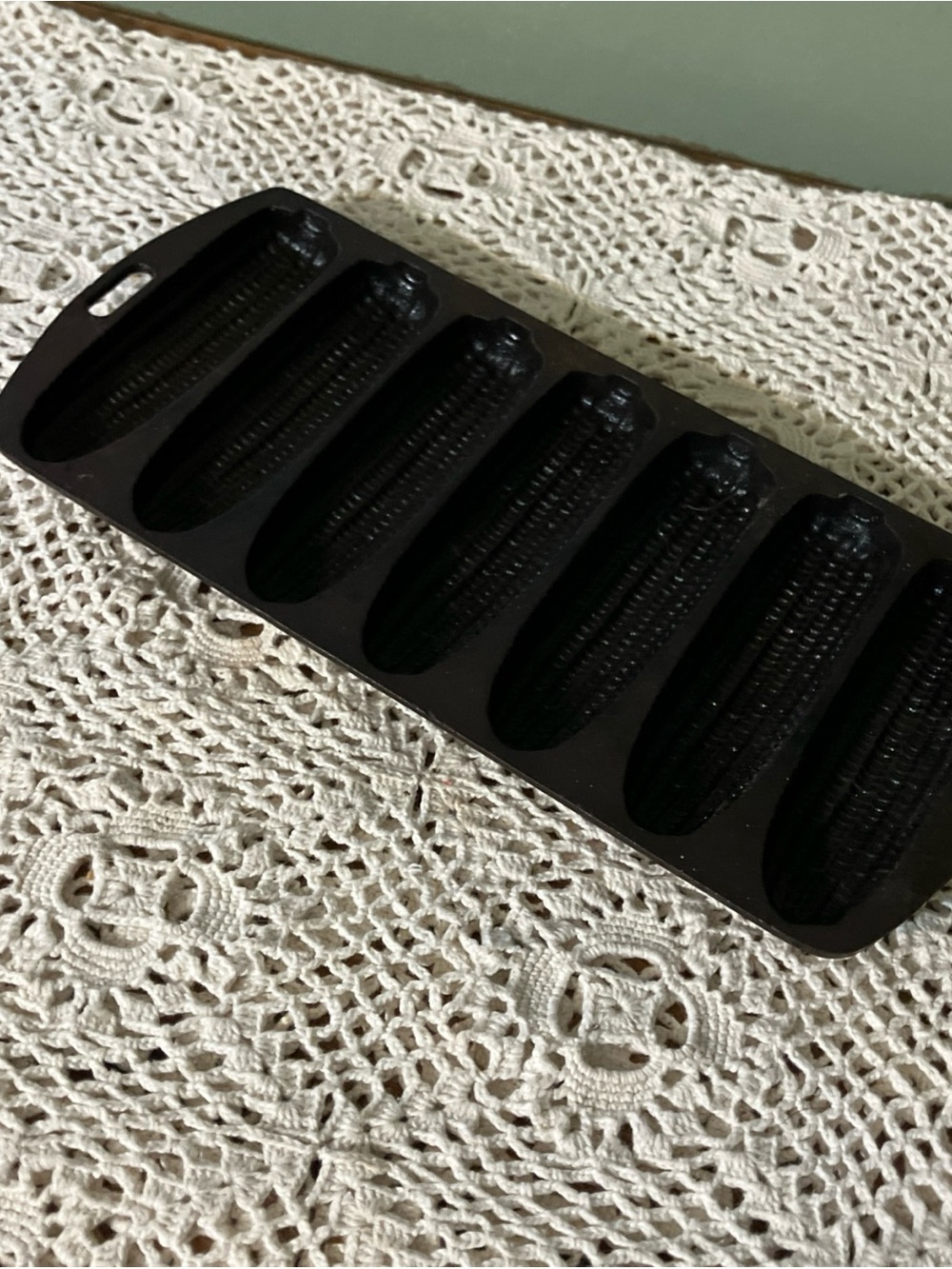 Vintage Cast Iron 27C 7 Stick Corn Cob Cornbread Muffin Mold Pan 12.5" No Brand